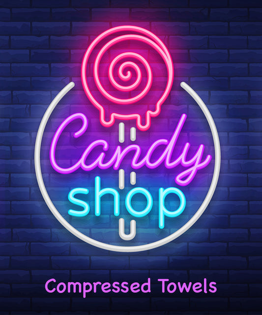 Candy Shop Compressed Towels